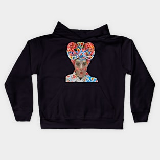 Portrait of the Queen of Color Kids Hoodie